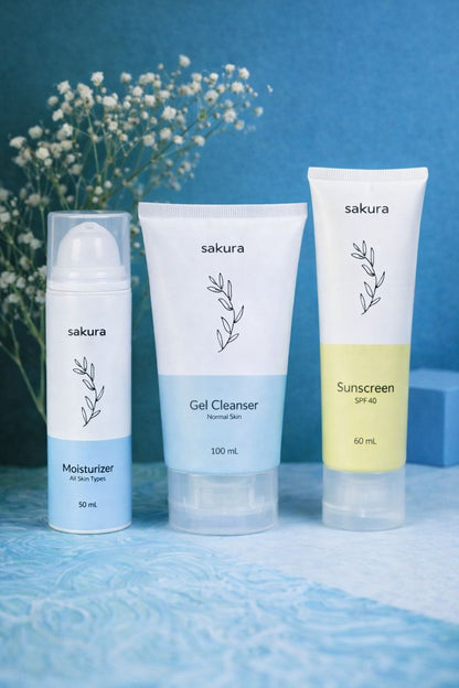 (Normal Skin Facewash + All Skin Moisturiser + Mineral Sunscreen) 🎁