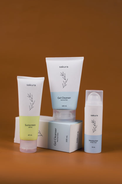 (Normal Skin Facewash + All Skin Moisturiser + Mineral Sunscreen) 🎁