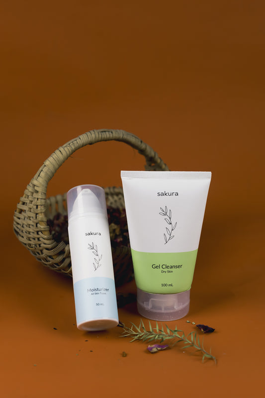 (Dry Skin Gel Cleanser + All Skin Moisturiser)  🎁