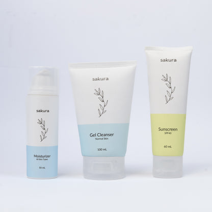 (Normal Skin Facewash + All Skin Moisturiser + Mineral Sunscreen) 🎁