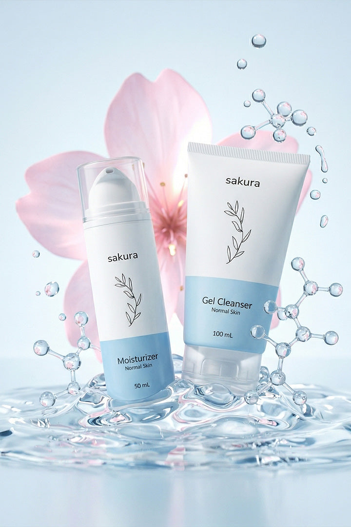 (Normal Skin Gel Cleanser + All Skin Moisturizer) 🎁