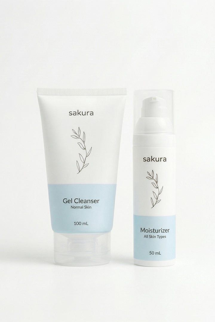 (Normal Skin Gel Cleanser + All Skin Moisturizer) 🎁